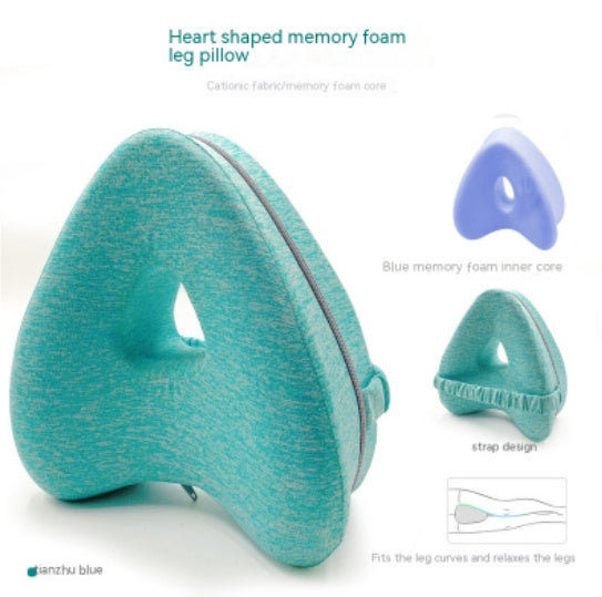 Almohada para la entrepierna de espuma viscoelástica con forma de corazón