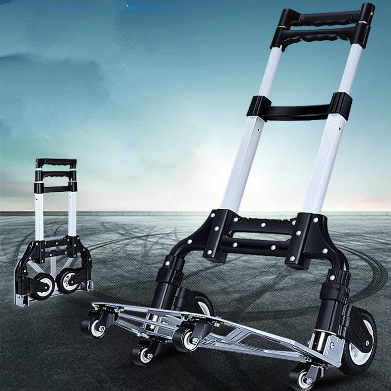 Carrito de Compras de aluminio de excelente calidad, carrito de 2 Ruedas de Aluminio