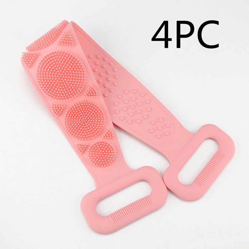 Toalla frotadora para tu cuerpo, toalla de silicona para frotar tu cuerpo, cepillo capilar