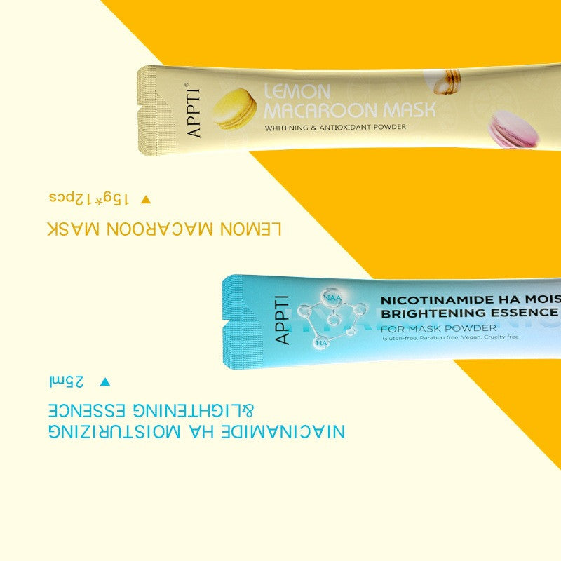 Kit de Cuidado Facial en Polvo: Mascarilla "Peel Off", eliminación de piel muerta, bacterias, espinillas
