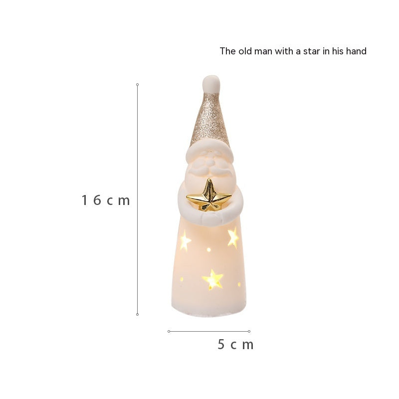 Lámpara luminiscente de regalo para niños con decoración navideña