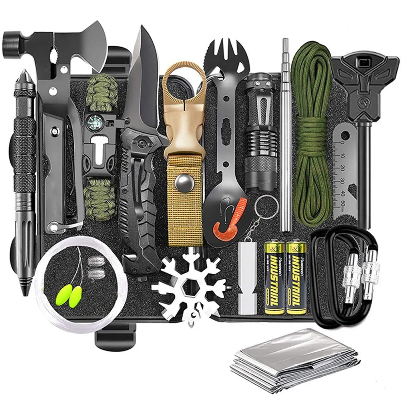 Kit de camping al aire libre Juego de herramientas de supervivencia SOS