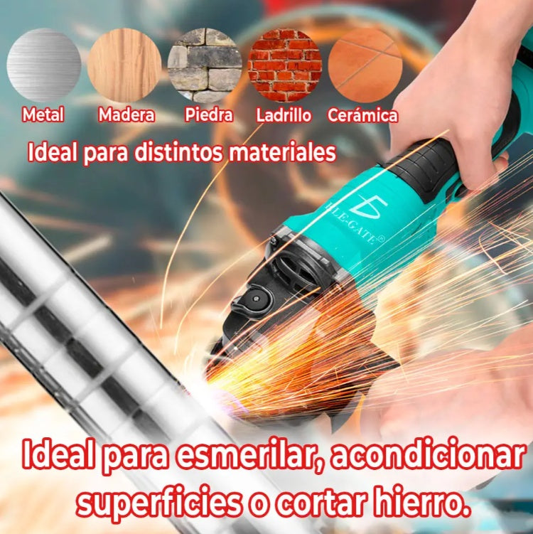 Amoladora Profesional Recargable – Libertad de Movimiento para Cortar, Lijar y Pulir