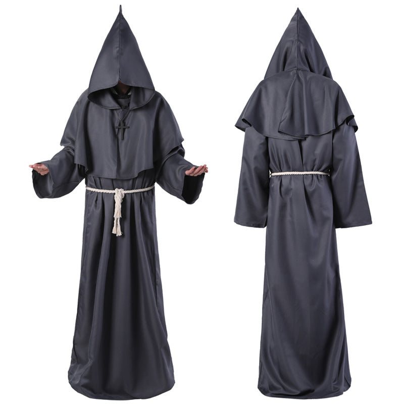 Disfraz de Halloween Disfraz de mago frágil medieval para adultos
