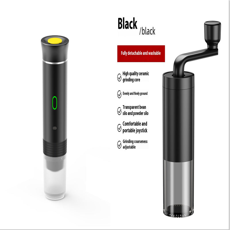 Molinillo de café eléctrico portátil 3 en 1, práctico y práctico para viajes, cafetera de cápsulas