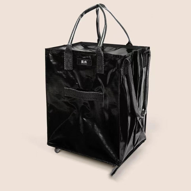 Carro de compras de material grueso, Carro de compras Bolsa de equipaje plegable