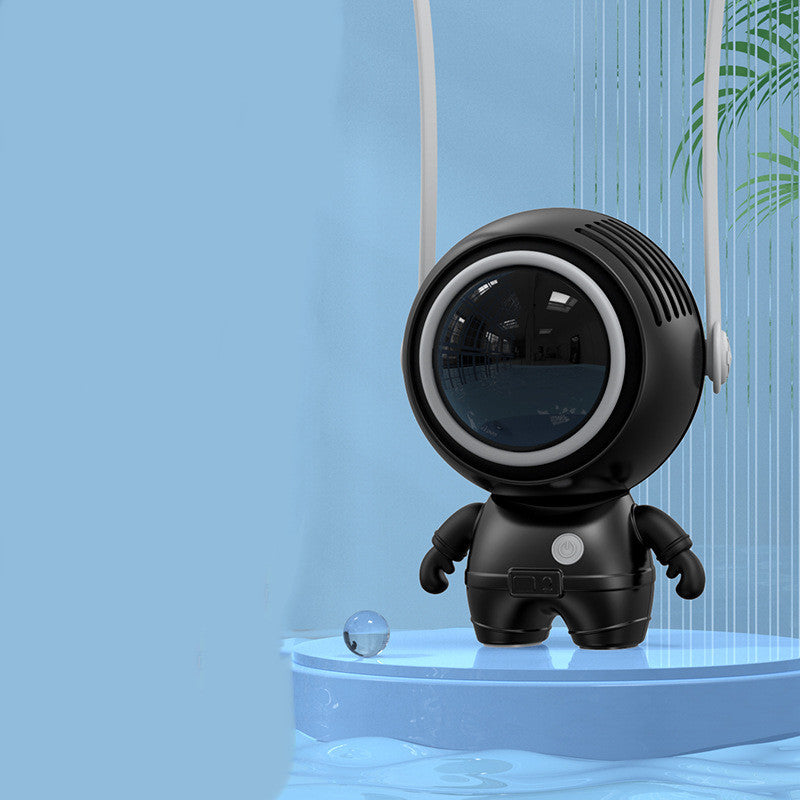 Ventilador personal para el cuello, ventilador pequeño de astronauta recargable por USB, mini ventilador sin aspas