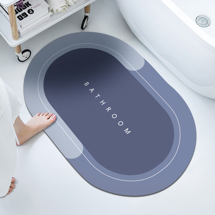 Alfombra de baño absorbente y de secado rápido, decoración moderna para baños.