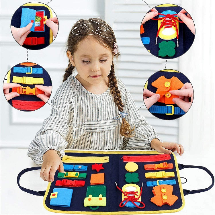 Nuevo libro tipo tablero de aprendizaje temprano para bebés y niños, juguete de aprendizaje sensorial preescolar