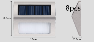Luz solar para escalera del pasillo, del patio, de jardines, en acero inoxidable para exteriores