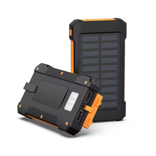Cargador portátil supercargador solar con 2 USB y linternas LED de 30 000 mAh