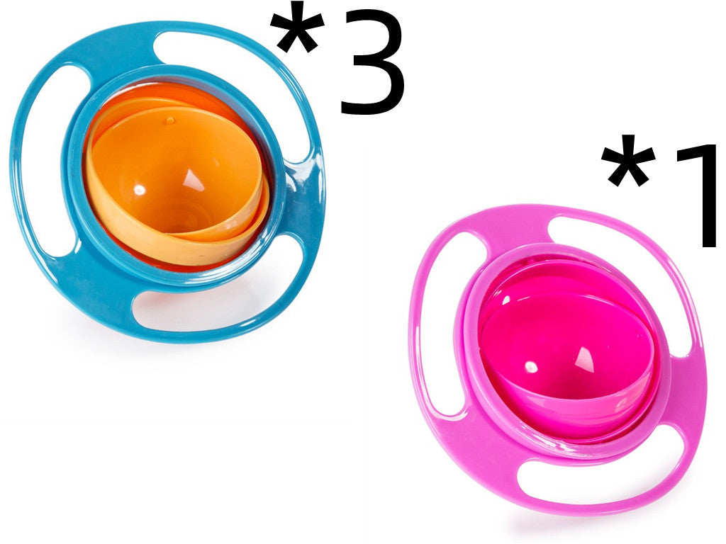 Plato tipo tazón universal a prueba de derrames para tu bebé, plato antiderrapante con rotación de 360 grados, calidad exccelente