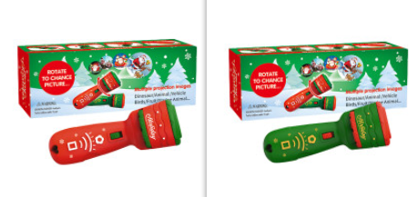 Linterna con proyector de Santa, Navidad! linterna tipo lampara con proyección de imágenes navidades
