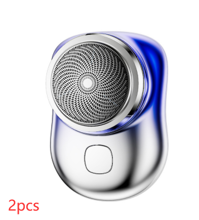 Mini afeitadora inalámbrica, portátil para hombre, recargable por USB, máquina de afeitar de tamaño pequeño, indolora, húmeda y seca