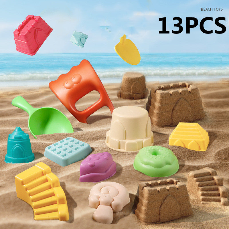 Juego de juguetes de playa para niños, juguetes de playa suaves y gruesos para el exterior, playa