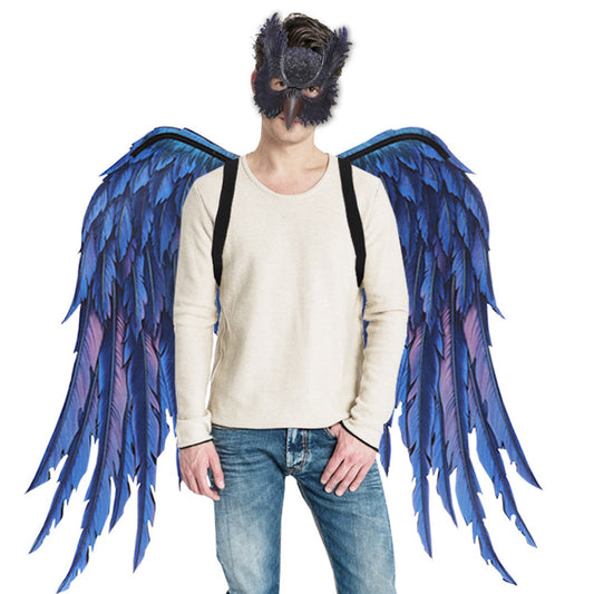 Set de Máscara y Alas 🦉 – Disfraz Mágico para Halloween y Fiestas de Máscaras
