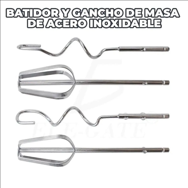 Batidora de Mano 7 Velocidades 260W | Mezcla, Amasa y Bate sin Esfuerzo