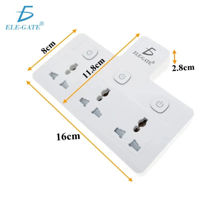 Multisocket Blanco con Sistema de Protección contra Sobrecargas 3 tomas