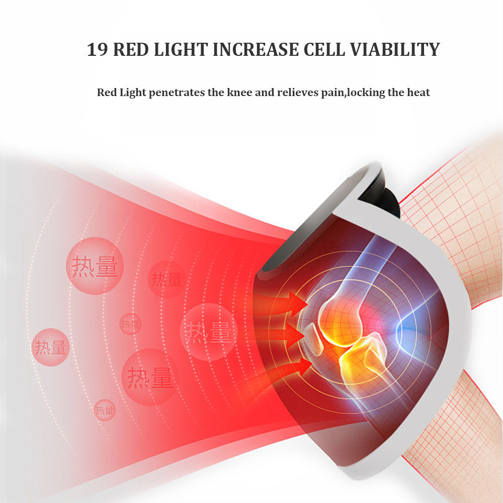 Masajeador de rodilla, compresa caliente, dispositivo de fisioterapia para aliviar el dolor