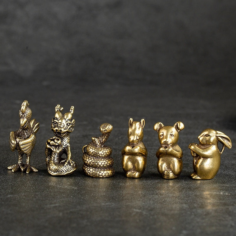 Mascota Zodiacal China en Cobre | Amuleto de Prosperidad