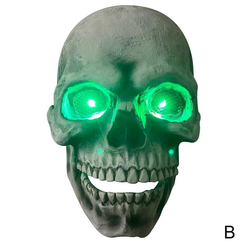 Máscara de látex con forma de calavera para Halloween, máscara de Halloween con boca móvil, máscara para matar, Cosplay, casco de cara completa, disfraz de fiesta de Halloween