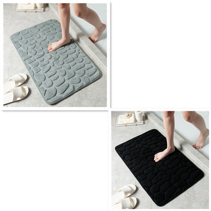Alfombra de Baño Efecto Piedra 3D — Ultra Suave, Antideslizante y Súper Absorbente