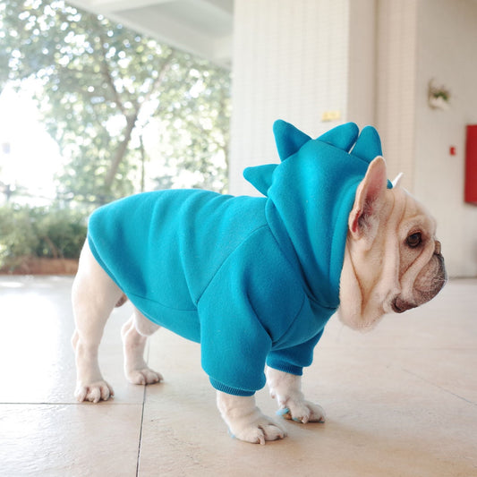 Ropa de Invierno para Perros y Gatos – Hoodie Sólido de Vellón