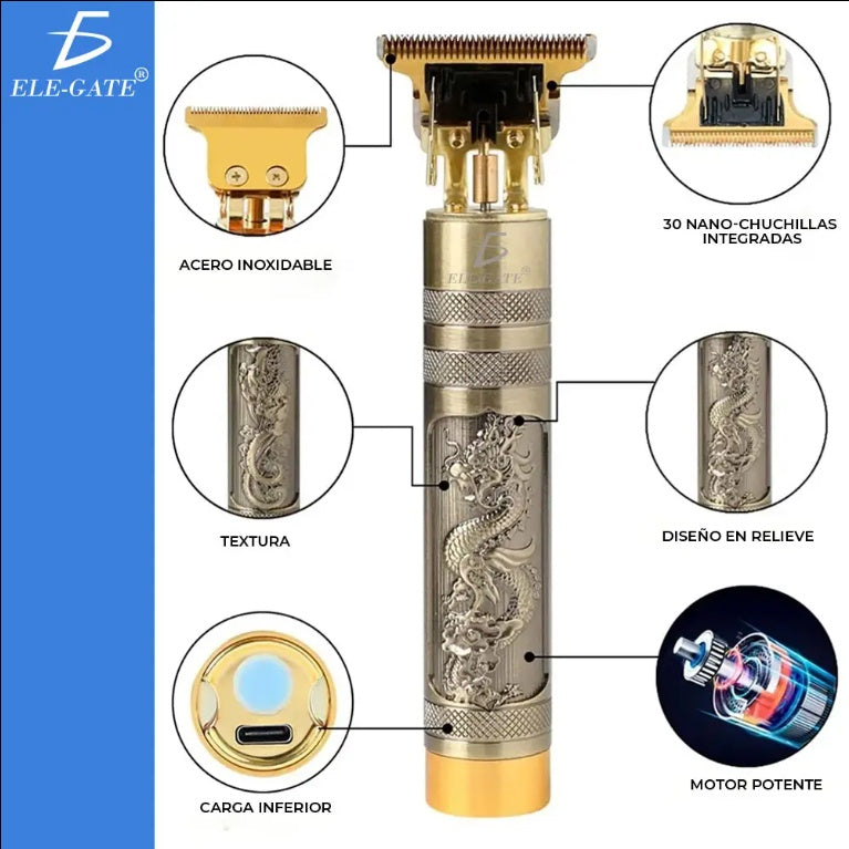 Cortadora de Cabello Clásica Recargable – Precisión y Diseño para Hombres con Estilo
