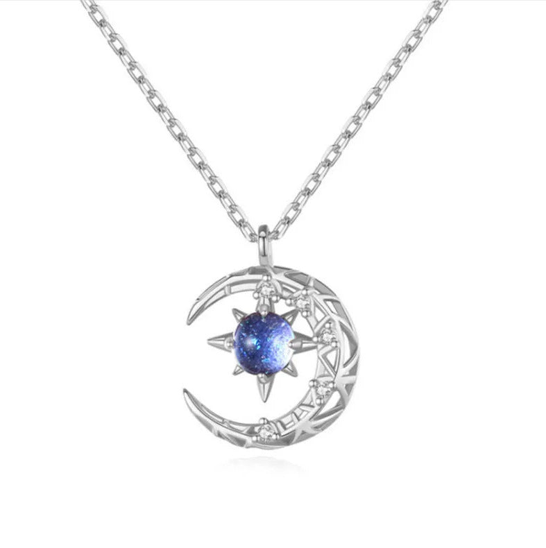 Explosive Style Star And Moon Necklace Female Trend