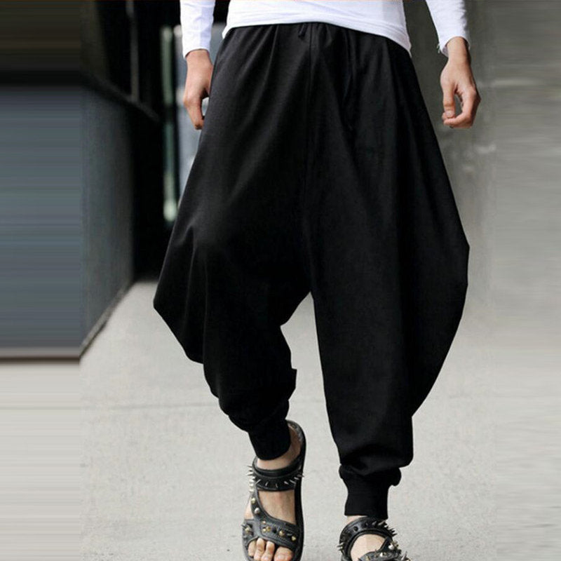 Pantalón Harem Hombre Vintage | Estilo Europeo Relajado