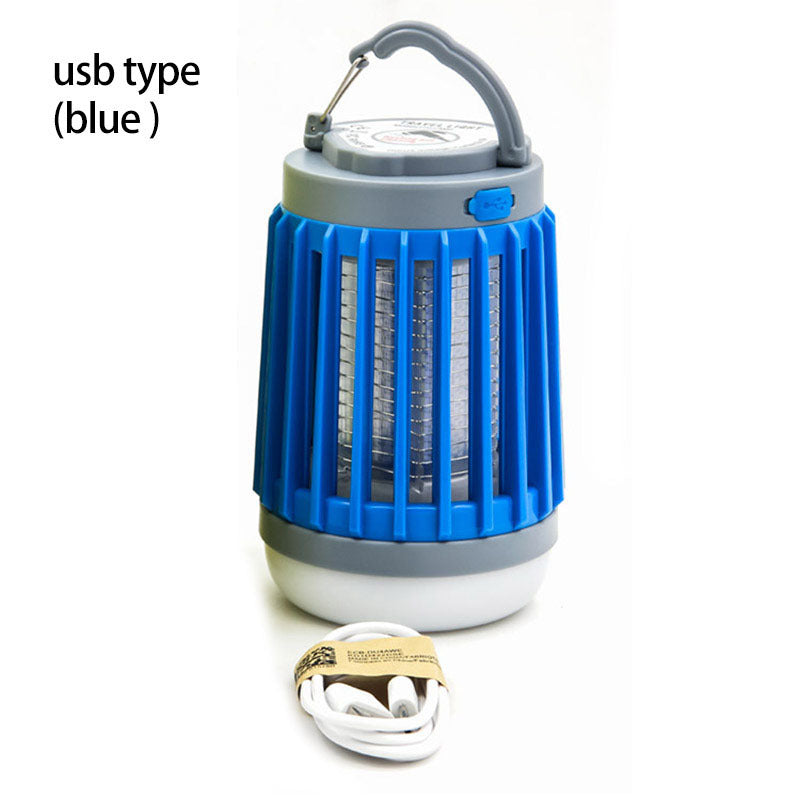 Lámpara Solar Mata Mosquitos Portátil – Recargable, Silenciosa  para Interior y Exterior solar y usb
