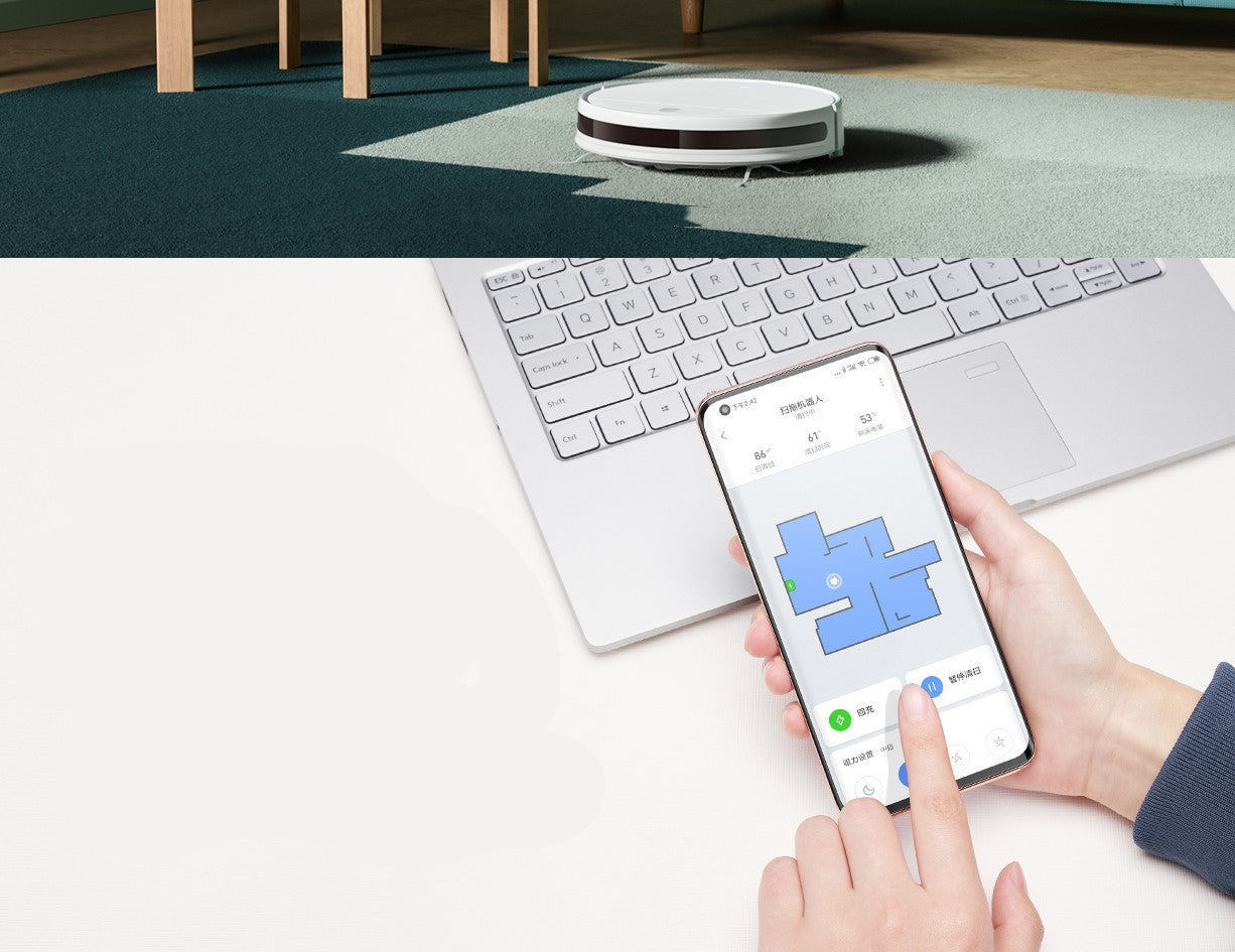 Robot de barrido y arrastre Mijia, excelente colaborador para el hogar,