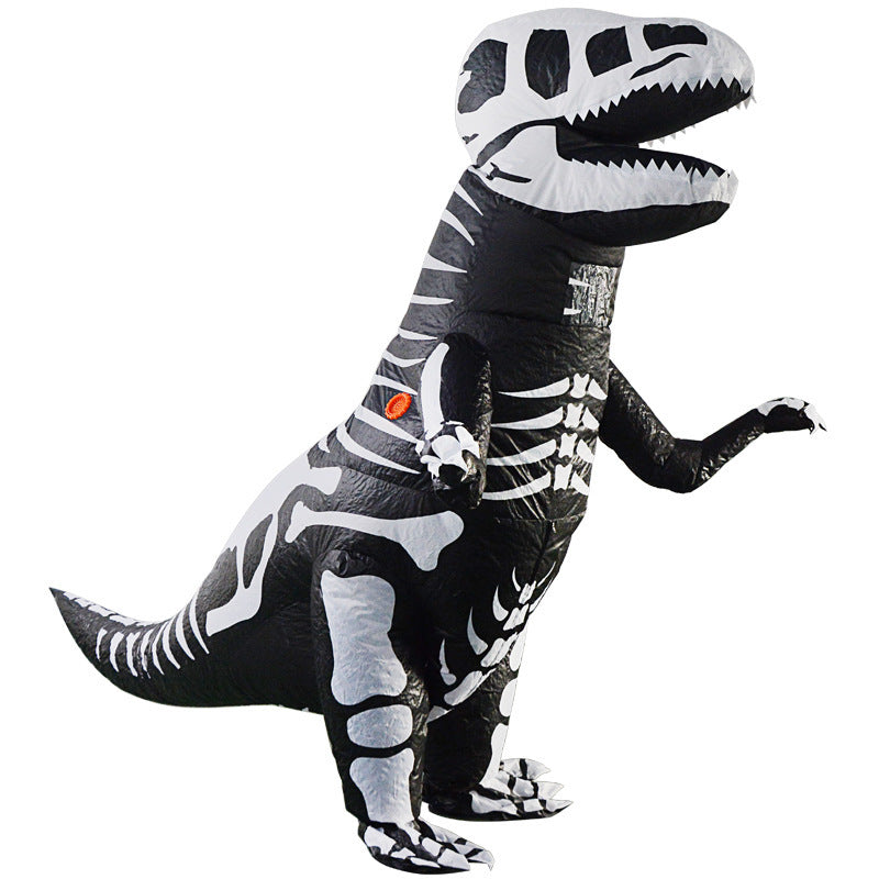 Disfraz inflable para Halloween; Disfraz de dinosaurio inflable con LUZ, niños y adultos