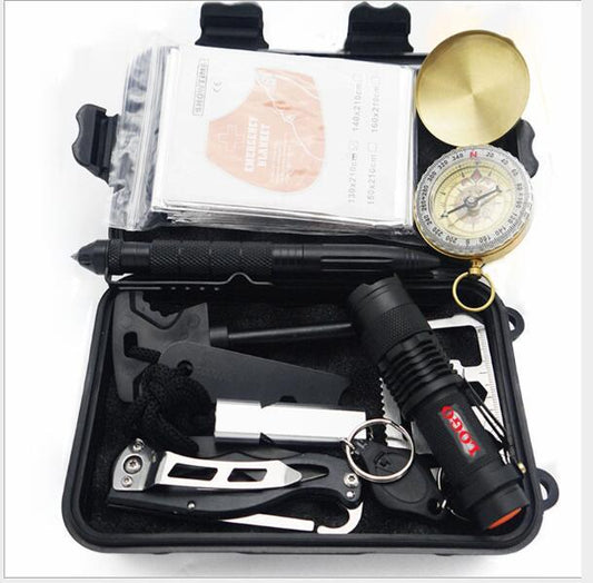 Kit multifuncional de primeros auxilios para supervivencia, equipo SOS 