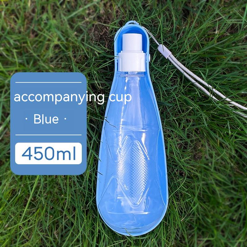 Taza de agua para mascotas, botella de agua plegable portátil para exteriores, 550ml, gran capacidad, botella para beber para perros de tamaño mediano a grande