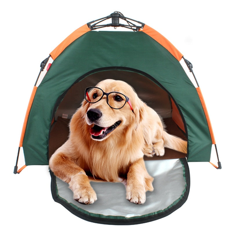 Tienda De Campaña Para Perros Y Gatos, Casa Plegable, Jaula Para Perrera, Refugio Solar Portátil, Almohadilla De Cama Para Exteriores, Camping, Viajes, Playa