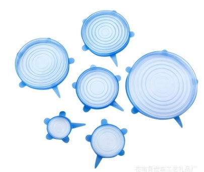 Set de Tapas de Silicona Reutilizables | 6 Tamaños Ajustables y Herméticos