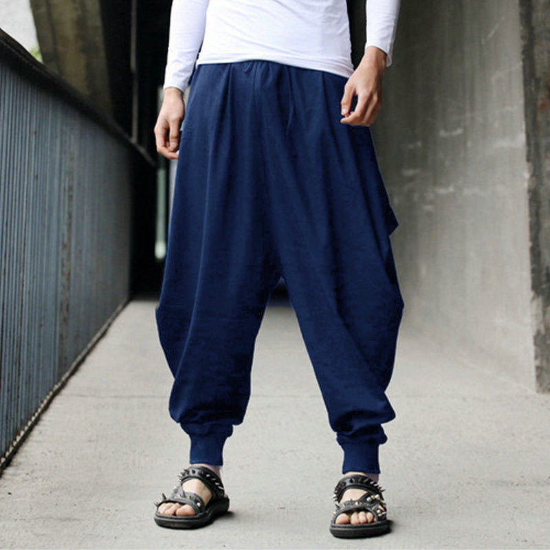 Pantalón Harem Hombre Vintage | Estilo Europeo Relajado