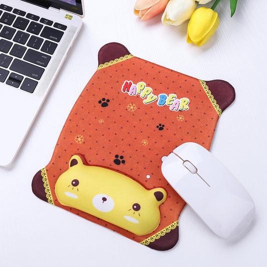 Mouse pad ergonómico de goma, alfombrilla para Mouse con apoya mano, relajante y cómodo