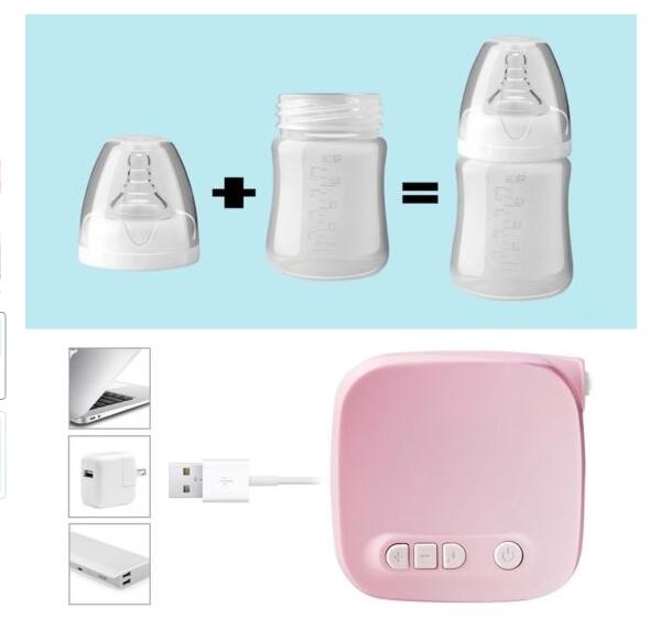 Kit de bombas de leche automática, potenciador de succión Natural de pecho eléctrico, biberón USB, succionador de leche materna