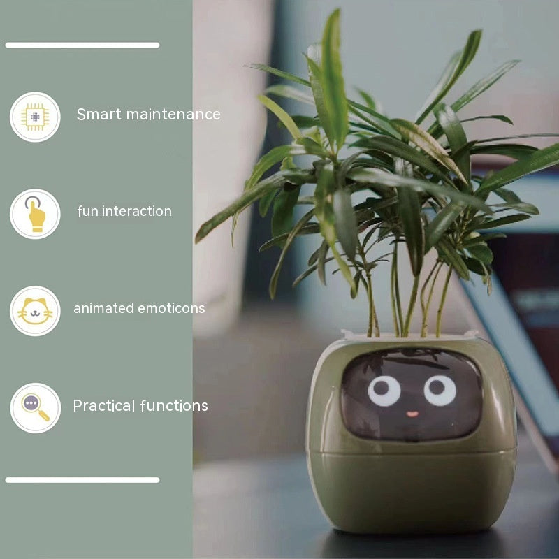 Maceta Inteligente Interactiva | Monitor de Planta con Sensores y Pantalla
