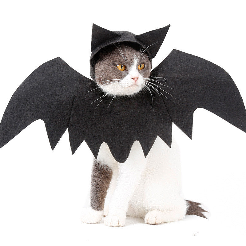 Alas de murciélago mascota de Halloween, Disfraz para GATOS Y PERROS pequeños! pura diversión con ellos que también son familia!