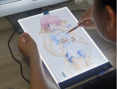 Tablero A3 / A4 / A5 LED Tracing Pad / Copiar, Almohadilla de dibujo /  Ultra delgado, tablero de dibujo artista ligero con Luz LED