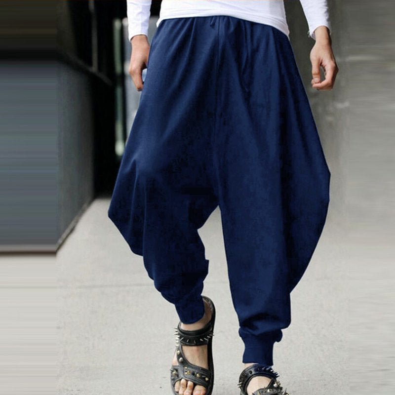 Pantalón Harem Hombre Vintage | Estilo Europeo Relajado