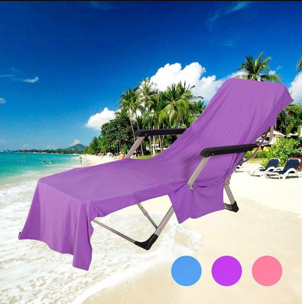 Funda para silla de playa, funda de reposera, funda para silla de descanso al sol ideal para exterior, secado rápido, fresca y ligera