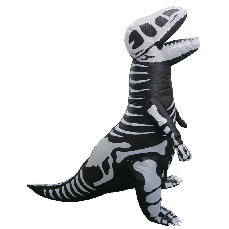 Disfraz inflable para Halloween; Disfraz de dinosaurio inflable con LUZ, niños y adultos