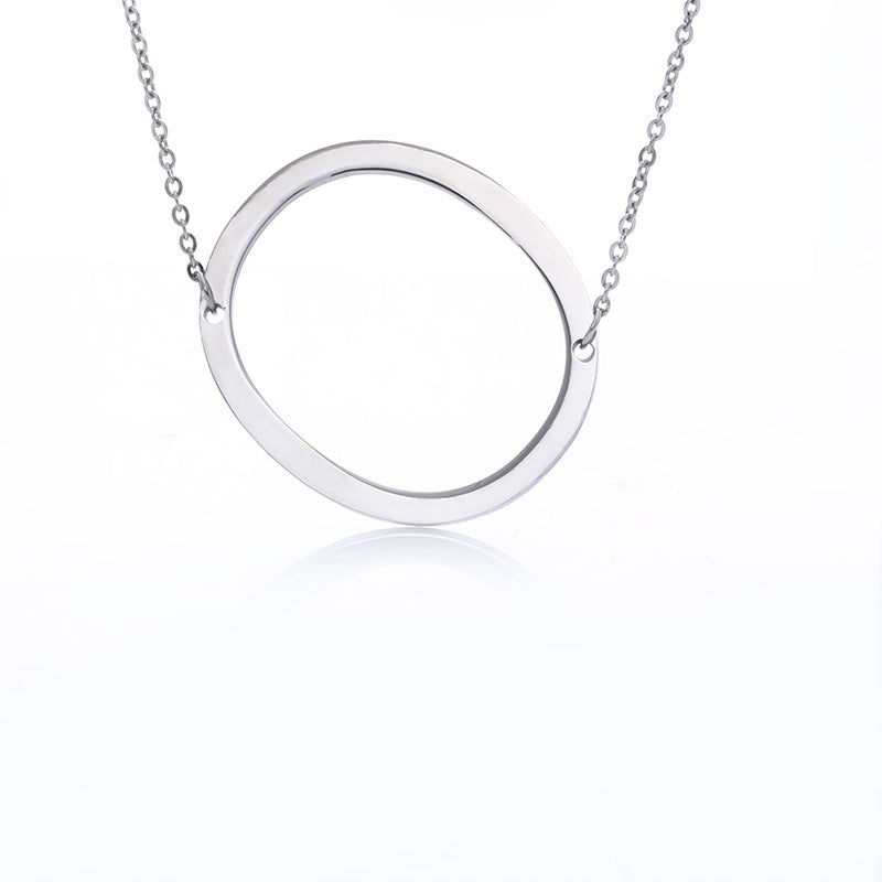 Collar Inicial Chapado en Oro Rosa | Letra Personalizada en Acero Inoxidable