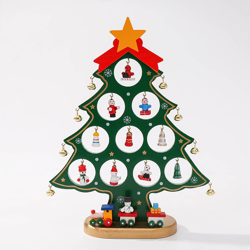 Árbol de navidad hecho en madera, ideal para tu decoración navideña