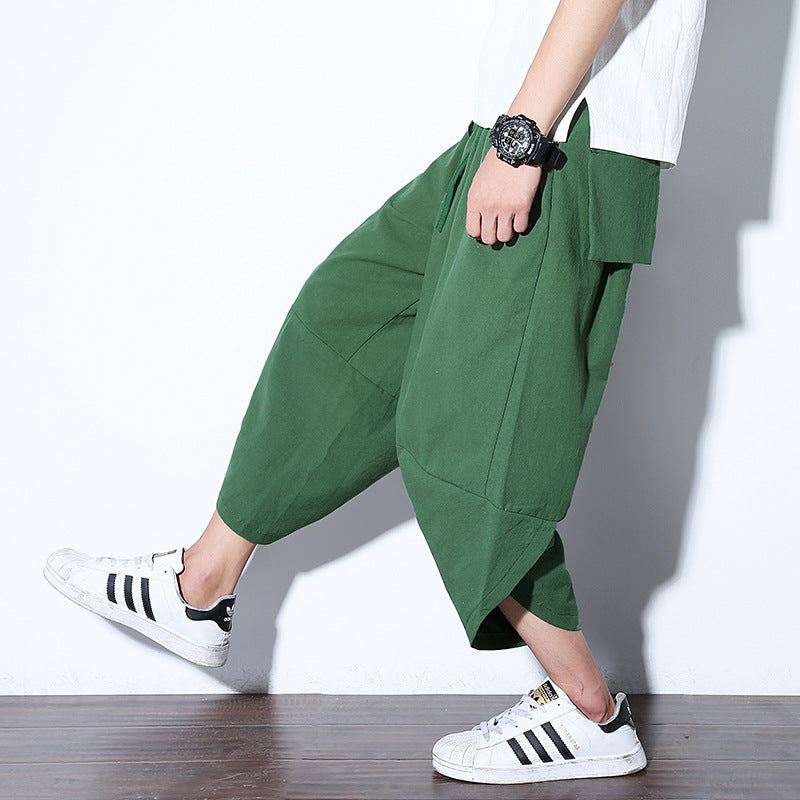 Pantalón Harem Hombre Vintage | Estilo Europeo Relajado