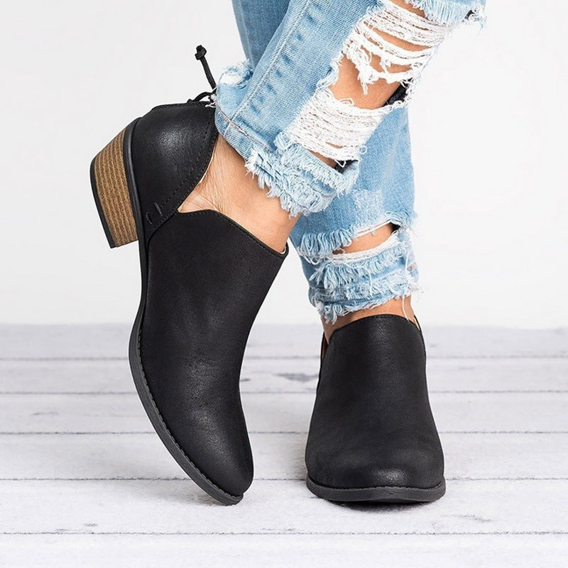 Botines de Tacón bajo para  Mujer – Elegancia y Comodidad para Otoño